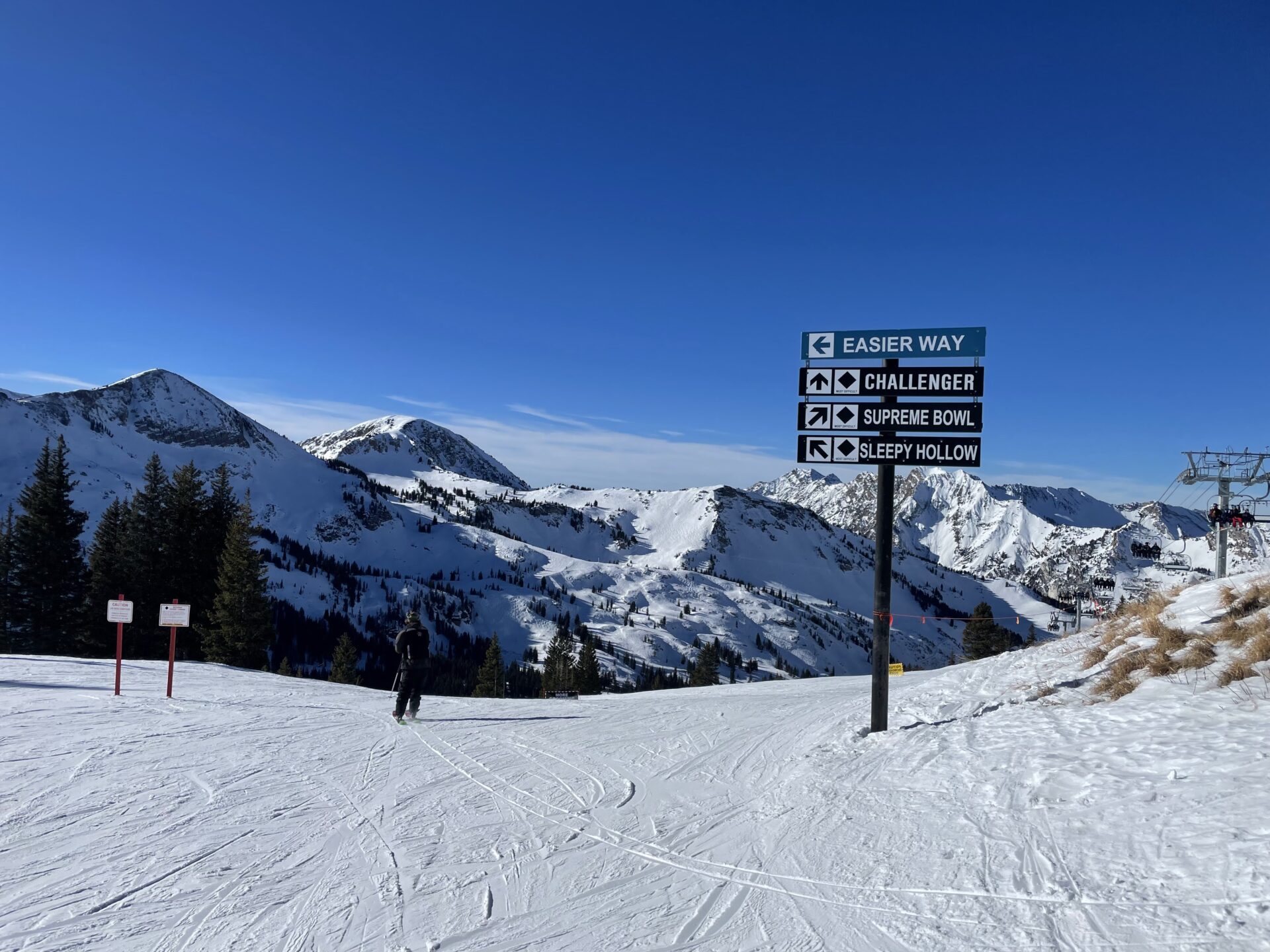 Alta Ski Area Trail Sign