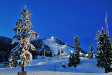 night skiing at grouse mountain